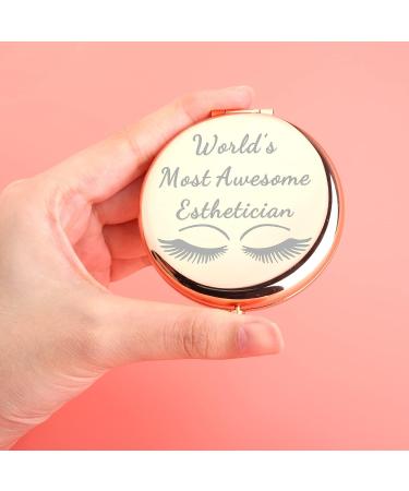 UJIMS Esthetician Makeup Mirror - Gift for Lashes Girl Artist, Graduation Pocket Mirror, Estheticians Appreciation Gift - Buy Online on GoSupps.com