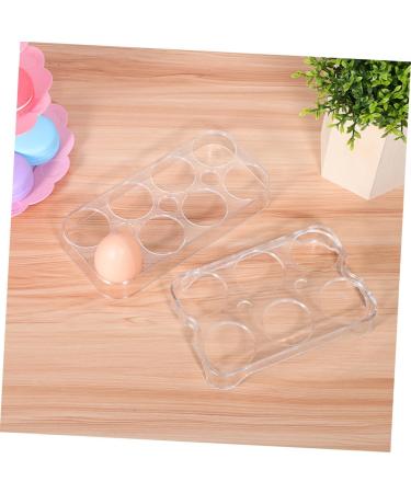 UKCOCO 2pcs Eggs Refrigerator Egg Trays for Kitchen Egg Holder Egg Racks Egg Plate No Cover Storage Rack - Buy Online on GoSupps.com