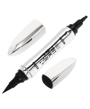 FRCOLOR FRCOLOR Eyebrow Pencil and Eyeliner 2-in-1 Microblading Eyebrow Pen with 4 Fork Tip Applicator Dark Brown Eyebrow Pencil with Eyeliner for Eye Makeup