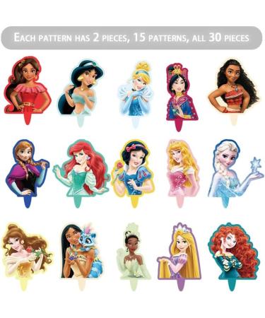 Princess and Prince Cupcake Toppers Birthday Cake Decorations Party Supplies Decor 50 counts - Buy Online on GoSupps.com