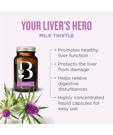 Botanica Milk Thistle Super Concentrated Liquid Capsules 4500 mg dry herb equivalent Promotes Healthy Liver Function & Detoxification Antioxidant Natural Herb Extract Remedy Non-GMO Vegan Gluten Free 120 Capsules (120 Servings) Milk Thistle 120 count (Pac - Buy Online on GoSupps.com
