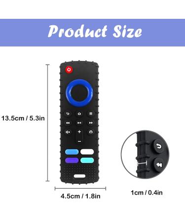 2 Pack Silicone Teething Toys for 6-18 Month Old Babies | Remote Control Shape Teethers for Boys & Girls | BPA Free Chew Toys (Purple+Cyan) - Buy Online on GoSupps.com