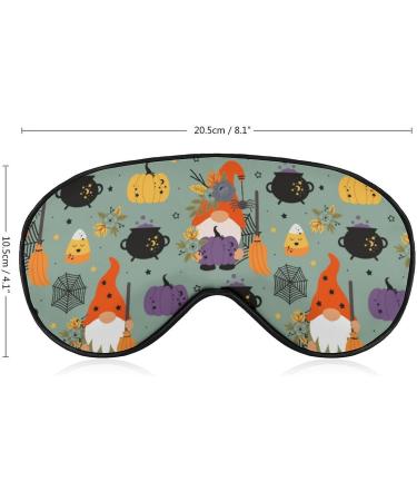Shop Halloween Gnomes Pumpkin Sleeping Mask | Soft Adjustable Eye Blindfold for Men Women Girls & Boys - Light-Blocking Comfort - Buy Online on GoSupps.com