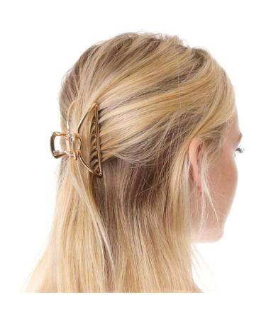 Caili Claw Clips Set - 3 Retro Minimalist Non-Slip Hair Clips for Women | Gold Black & Red Gold Hair Accessories - Buy Online on GoSupps.com