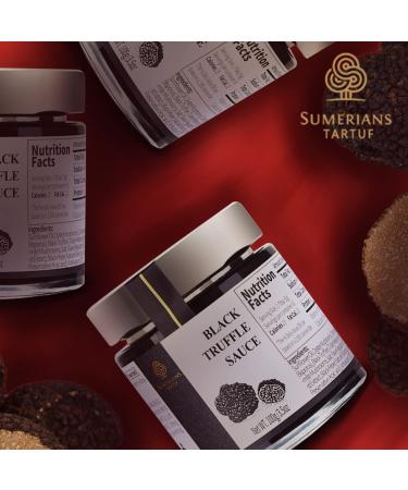 Sumerians Tartuf Black Truffle Sauce - Original Truffle Flavor for Pizza, Risotto, Meats & More - Plant Based, Vegan & GMO Free - 3 Pack - Buy Online on GoSupps.com