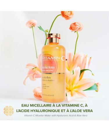  Arganicare Vitamin C Toning Micellar Water with Hyaluronic Acid and Aloe Vera Makeup Remover for All Skin Types 500 ml Shampoo - Buy Online on GoSupps.com