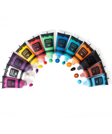 Maydear Colors Face Paint and Body Paint Set  Liquid Body Paint Safe and Non-Toxic (12 Color Matte 0.7 FL OZ. Each) 12 Color-Matte - Buy Online on GoSupps.com