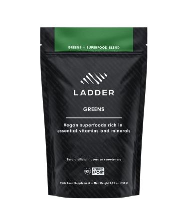 LADDER Sport Superfood Greens Powder, Vegan Supplement, Spirulina, Whole Foods, Vitamin D, Magnesium, Rhodiola, Matcha, Zinc, Gluten Free, Sugar Free, Soy Free, NSF Certified for Sport, 30 Servings 9.31 Ounce (Pack of 1)