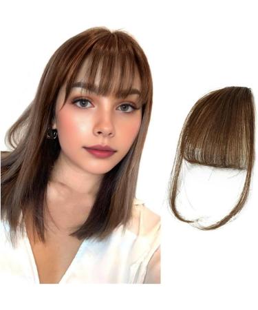 Bangs Hair Clip Real Human Hair Bangs Natural Bang Hair Clip In Bangs Fringe With Temples Hairpiece for Women Clip on Air Bang 4.5in Bangs Clip in Hair(Color:Black Brown) - Buy Online on GoSupps.com