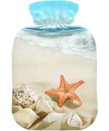 NAANLE Splashing Waves Seesters 2L Transparent Hot Water Bottle - Large for Bed Hand & Feet Warmer | Pain Relief & Heat Therapy - Buy Online on GoSupps.com