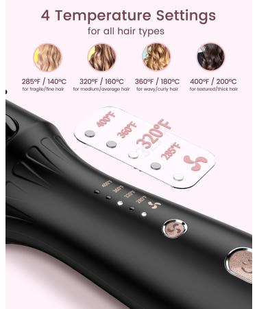 Airflow Thermal Brush - 1.5 Inch Negative Ion Heated Round Brush for Volumizing Curling & Straightening | Fast Heating & Dual Voltage - Midnight Black - Buy Online on GoSupps.com