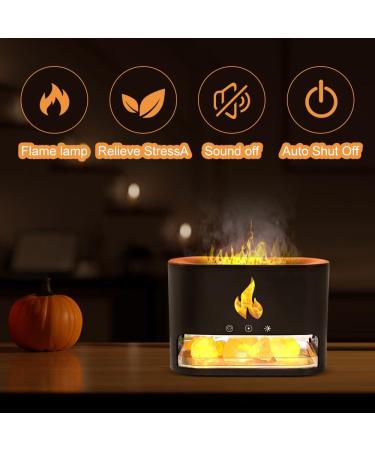 Shop Dajasd Aroma Diffuser with Flames Effect - 6-Color Essential Oil Diffuser Automatic Switch-Off Gold Finish - Buy Online on GoSupps.com