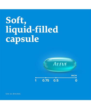 Aleve Liquid Gels 50 Count - Naproxen Sodium Pain Relief - Buy Online on GoSupps.com