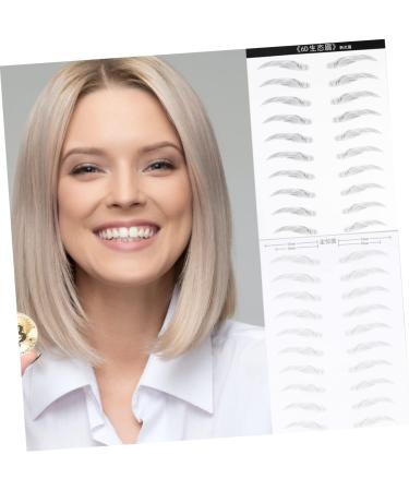 SOESFOUFU 2 Pairs Hair- Eyebrows Eyebrow Stickers Eyebrowsb Simulation Eyebrow Makeup Tools Water Proof 3d - Buy Online on GoSupps.com