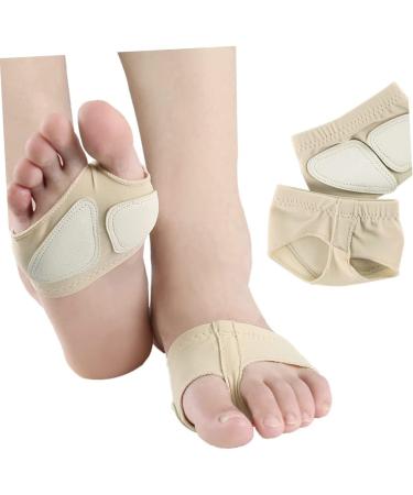 Gatuida Forefoot Guard: Metatarsal Pads & Dance Socks for Comfort & Support - Ideal for Yoga Ballet & Exercise (Beige S - Buy Online on GoSupps.com
