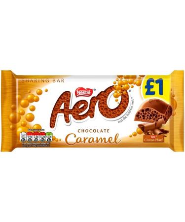 (Pack of 5) Nestle - Aero Chocolate Caramel Bars - 90g - Chocolate - Buy Online on GoSupps.com