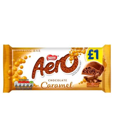 (Pack of 5) Nestle - Aero Chocolate Caramel Bars - 90g - Chocolate