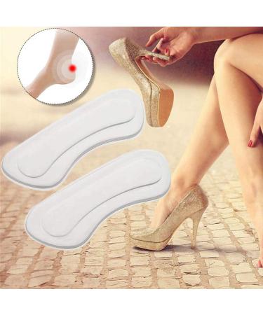Yesmin 3 Pairs Soft Heel Cushion Pads - Self Adhesive Comfortable Foot Care Protectors in Transparent Black and Beige - Buy Online on GoSupps.com