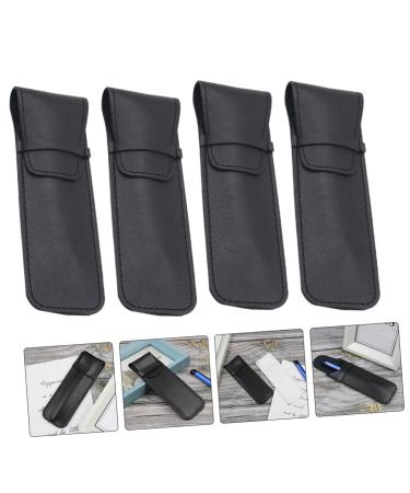 FRCOLOR 4pcs Shaver Case - Portable Leather Razor Storage for Men | Travel-Friendly Razor Covers for Barber Bags - Buy Online on GoSupps.com