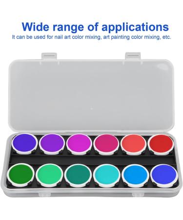 Nail Art Palette - Professional ABS 24 Grid Color Mixing Box Tray for Artists & Novices - White - Buy Online on GoSupps.com