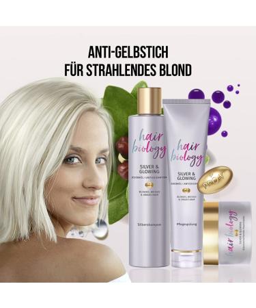 Hair Biology Conditioner Silver & Glowing - Nourish & Brighten Your Hair | International Shipping Available - Buy Online on GoSupps.com