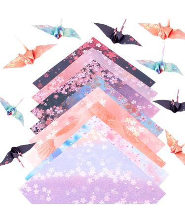 Origami Paper 180 Sheets 6 inches Square 8-12 Colors Differents Color on Both Sides Hand Crafts Origami Paper Arts Creativity