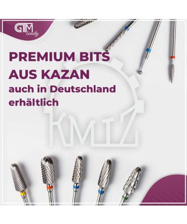 KMIZ Professional Carbide Cutter Round Cone (Blue Ring) - Premium Quality for Nail Care | International Shipping Available - Buy Online on GoSupps.com