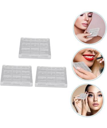 MAGICLULU Lip 3pcs Boxes Eye Shadow Box Eyeshadow Makeup Travel Containers Lipstick Storage Case Loose Powder Empty Eyeshadow - Buy Online on GoSupps.com