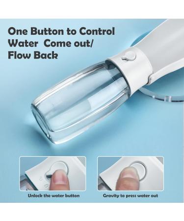 Peteast 550ml Foldable Dog Drinking Bottle - BPA-Free Water Bottle for Dogs Cats & Pets - Perfect for Hiking & Traveling (White) - Buy Online on GoSupps.com