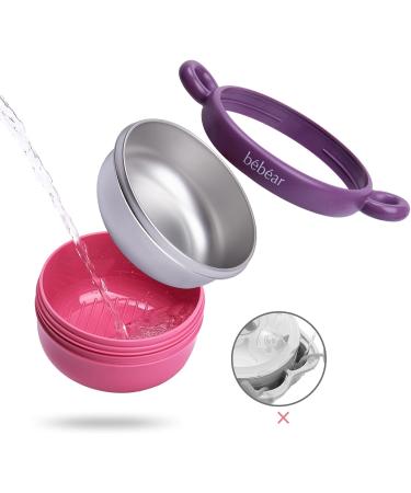 Bebamour Toddler Bowls Suction Set for Feeding | Baby Suction Bowls with Spoon & Fork | 6 Months+ | Green - Buy Online on GoSupps.com