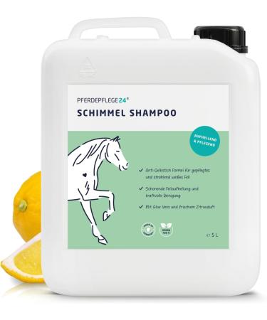 Horse Care24 Mold Shampoo for Horses 5L - Gentle Cleaning & Anti-Yellow Tinge Formula for Bright & Pristine Fur - 5000ml Intensive Care - Buy Online on GoSupps.com