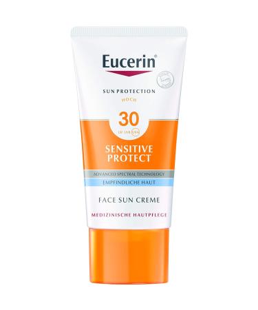 Buy Eucerin Sensitive Protect Face Sun Cream SPF 30 - 50 ml | Best Sun Protection for Sensitive Skin | International Shipping Available - Buy Online on GoSupps.com