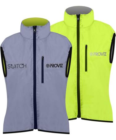 Proviz Women's Switch Gilet Vest 8 - Lightweight Reflective Silver-Grey for Ultimate Visibility & Comfort - Buy Online on GoSupps.com