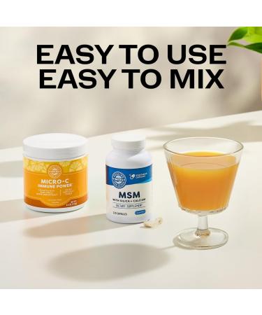 Vimergy Skin Potion Kit Micro-C Immune Power(TM) (125g) and MSM (120 Capsules) Skin Hair & Nail Support + Collagen + Immunity Vegan Paleo Gluten-Free Kosher Pure Potent Daily Supplements - Buy Online on GoSupps.com