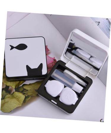 Shop HOMSFOU Eye Lens Storage Box | Organizer for 2 Contact Lens Cases - Durable & Convenient Lens Tanks - Buy Online on GoSupps.com