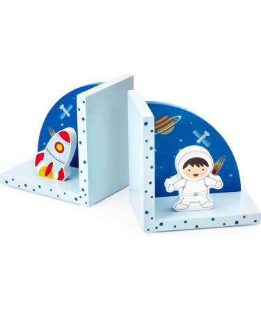 Mousehouse Gifts - Children's 3D Rocket Bookends | Wooden Space Motif | Perfect Gift for Kids - Buy Online on GoSupps.com