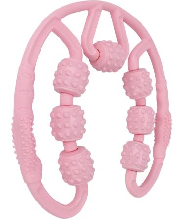 Dioche Muscle Roller for Legs | 7-Roller All-Round Massage Tool | Relieve Muscle Soreness for Calf & Thighs | Pink | International Shipping - Buy Online on GoSupps.com