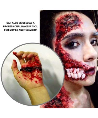 Professional Halloween Blood Gel & Makeup Sponge - Realistic Vampire Scars & Effects for Face & Body - Buy Online on GoSupps.com