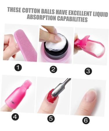 Beatifufu 3 Manicure Tools Cotton Balls for Nail Polish Remover Makeup Cotton Balls Pet Care Cotton Balls Nail Cleaning Cotton Balls Gel Nail Polish Nail Gel Removal Cotton White - Buy Online on GoSupps.com
