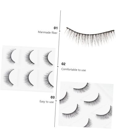 Beavorty 10 Pairs short false eyelashes natural look eyelashes Art Eyelashes Dense Eyelashes Faux Dramatic Eyelashes lashes Makeup Eyelash make up 3d Accessories artificial fiber - Buy Online on GoSupps.com