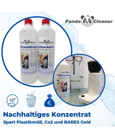 Pandaclean 5L Concentrate - Ultra Effective Liquid for Ultrasound Cleaners | For Glasses Dental Products Gold Coins Watches & More - Buy Online on GoSupps.com