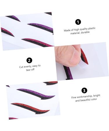 Healeved 12 Pairs Glitter Eyeliner Instant Eyeliner Stickers Sticky Eyelid Sticker Eyelid Strips Instant - Buy Online on GoSupps.com