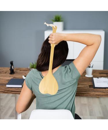 Handmade Bamboo Back Scratcher - 40cm Long Portable Wood Massage Device for Head & Back Relief - Buy Online on GoSupps.com