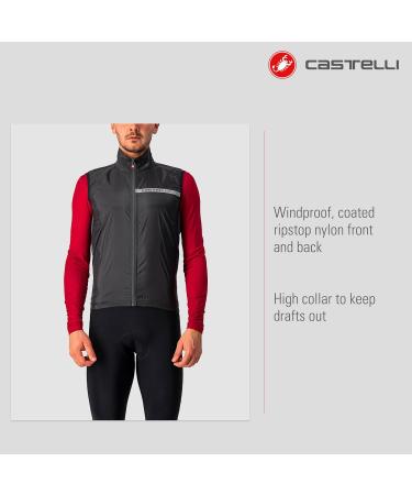 Buy CASTELLI Men's Squadra St. Vest Lightweight Black Sports Vest for Optimal Performance | International Shipping Available - Buy Online on GoSupps.com