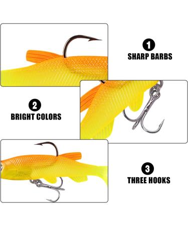 RYAN Rubber Fish Pike Lure Set - 10-Piece Zander & Soft Artificial Bait for Fishing | Best International Shipping - Buy Online on GoSupps.com