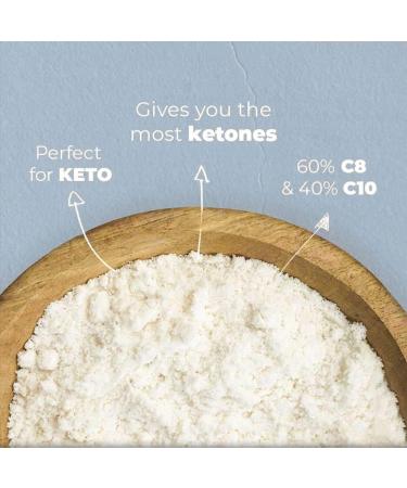 GO-Keto MCT Powder 250g - Premium C8/C10 Coconut Oil Powder for Keto Diet Vegan & Non-GMO - Perfect for Bulletproof Coffee & MCT Shakes - Buy Online on GoSupps.com