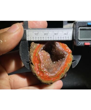 Natural Crystal Rough Red Battle Blood Agate Rough China Agate Crystal Achat Geode Specimen 68g RD19 - Buy Online on GoSupps.com