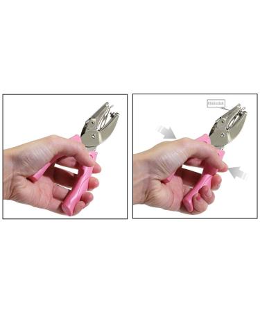 Jeemitery 1/8 Circle Handheld Hole Paper Punch with Soft-Handled for Tags Circle - 1/4 - Buy Online on GoSupps.com