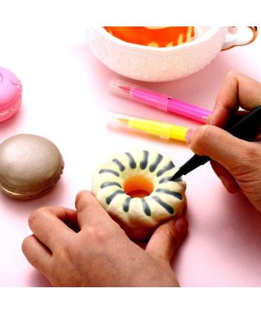 2 Pcs Diy Baking Pigment Pen Brush Food Coloring Pen for Drawing Biscuits Fondant Cake Decorating Tools Cake Diy Draw Tool - Buy Online on GoSupps.com