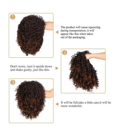 Shop 14-Inch Front Pointed Curly Real Hair Wig | Bandless Baby Hair 150% Density Heat-Resistant Synthetic for Women - International Shipping Available - Buy Online on GoSupps.com